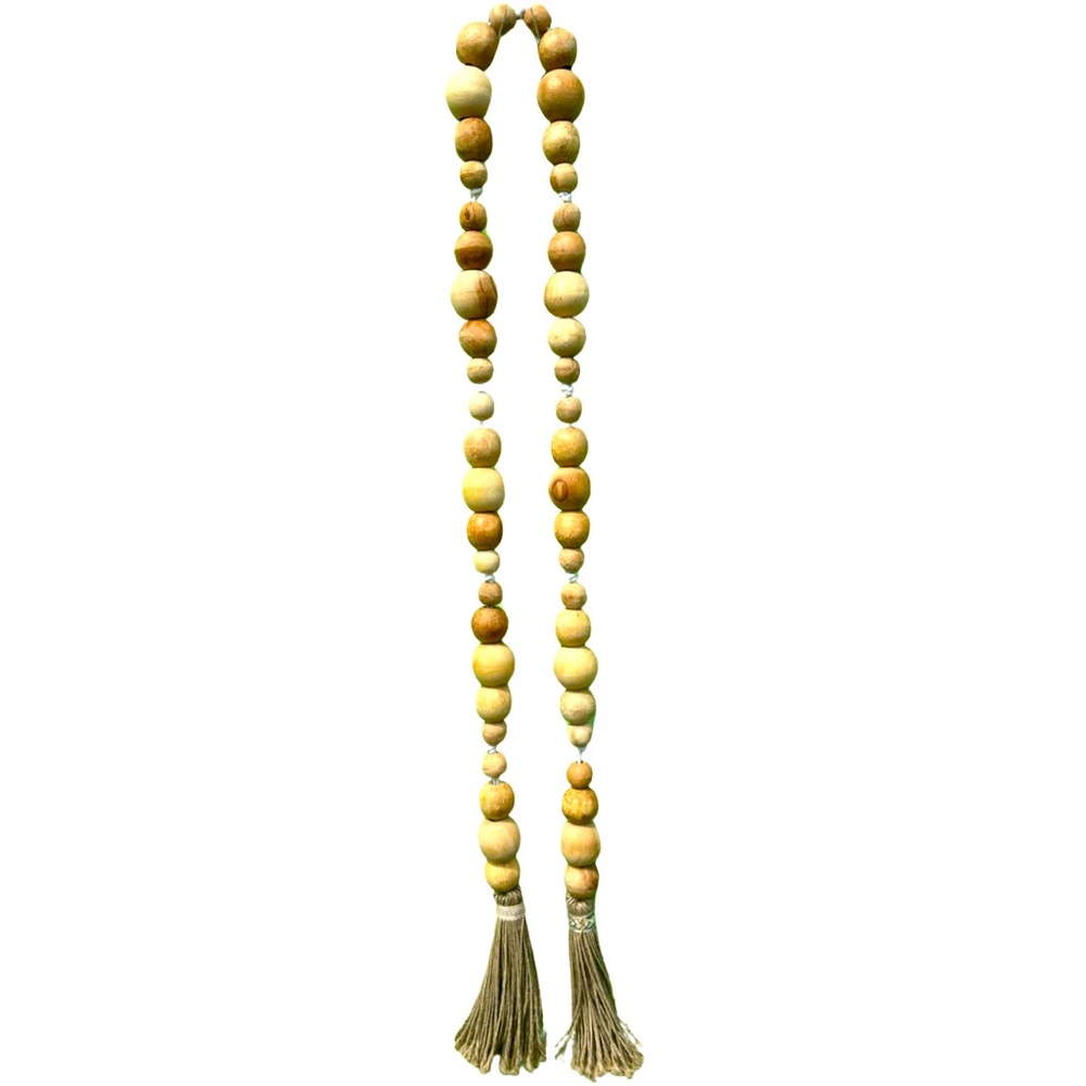 5FT WOOD BEAD GARLAND